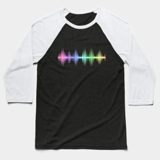 Music Equalizer Bars Beats Waves Baseball T-Shirt